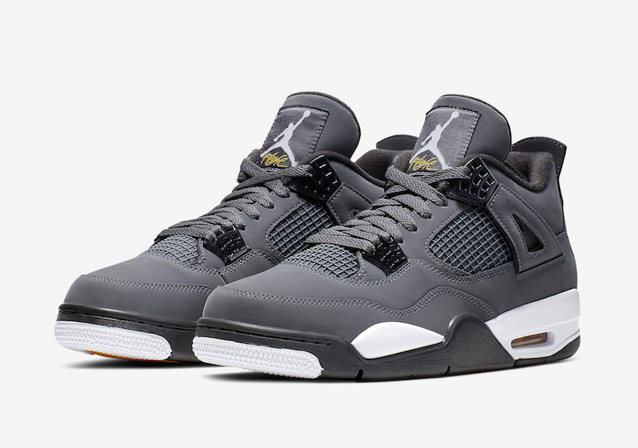 jordan 4s grey and white