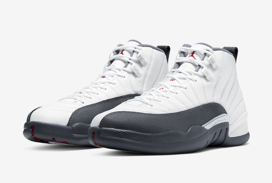 gray and white jordan 12 release date