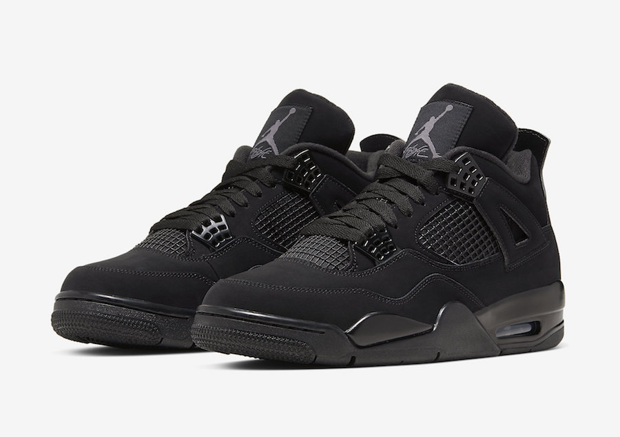 all black jordan 4 2020