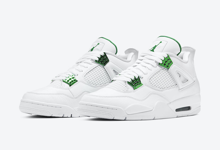 air jordan 4 white and green