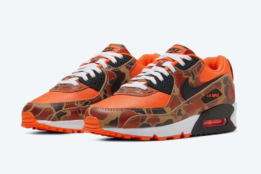 orange and camo air max