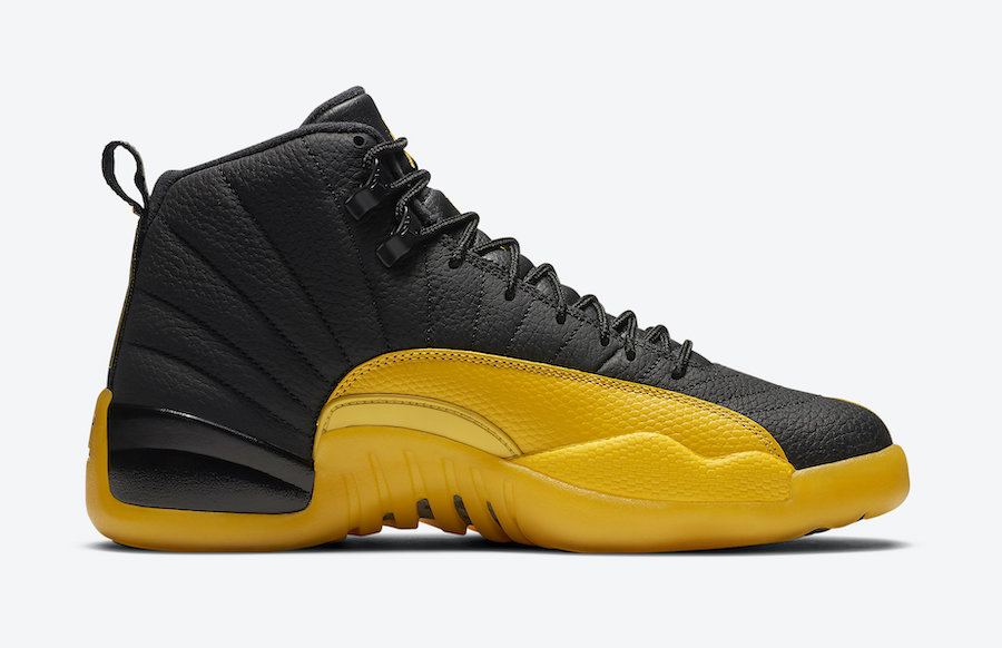 air jordan 12s black and yellow