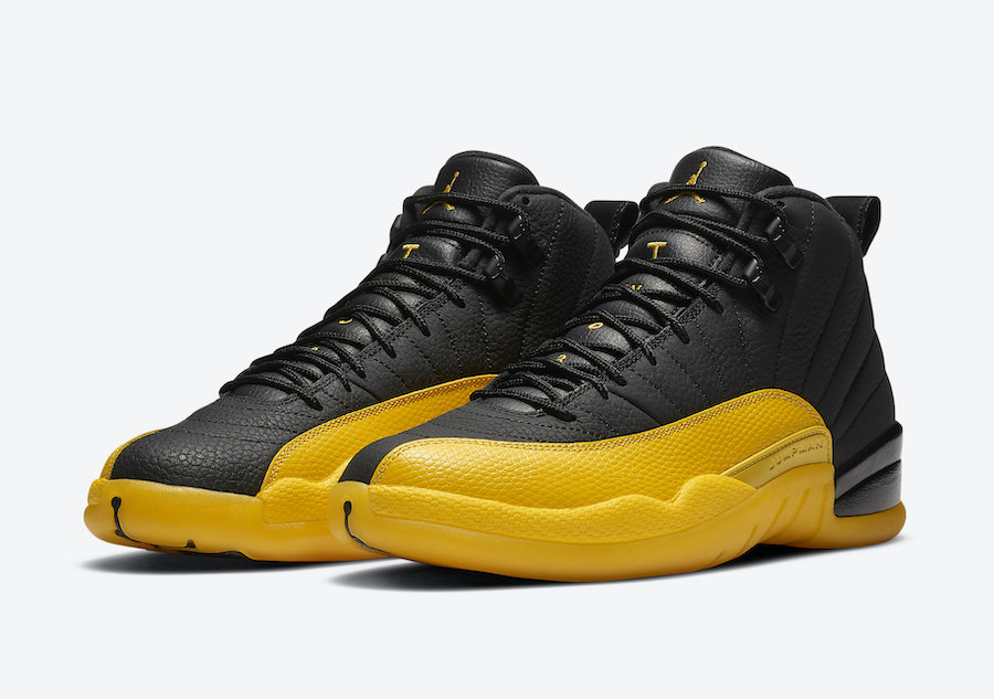 yellow and black 12s jordans